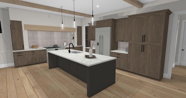 Kitchen rendering new home builder Wisconsin